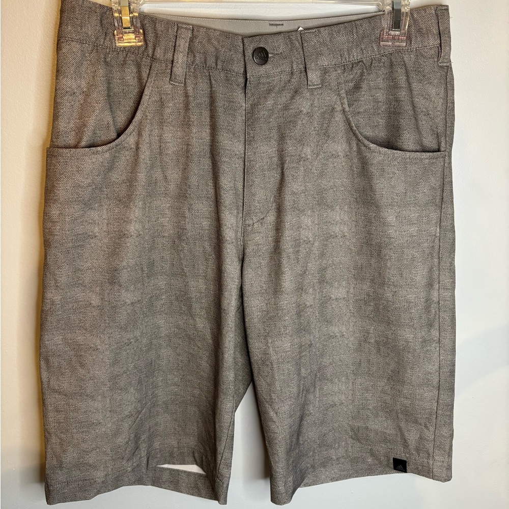 Adidas Gray Lightweight Shorts - 30”